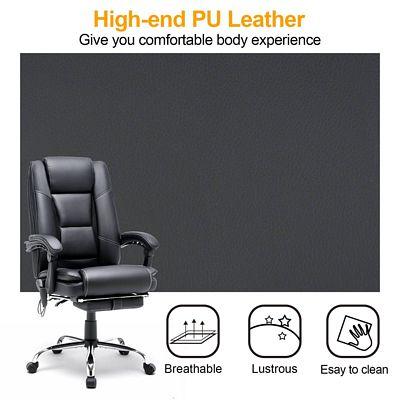 Ergonomic Adjustable Height Massage Office Chair