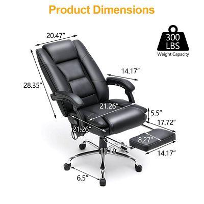 Ergonomic Adjustable Height Massage Office Chair