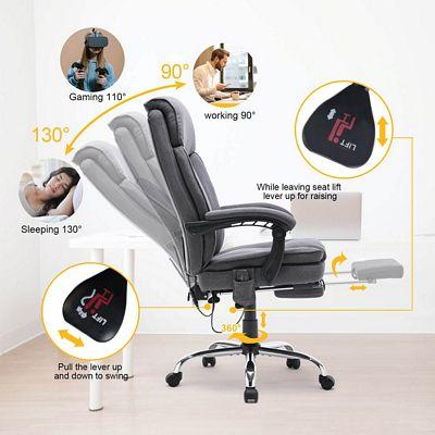 Ergonomic Reclining Massage Office Chair